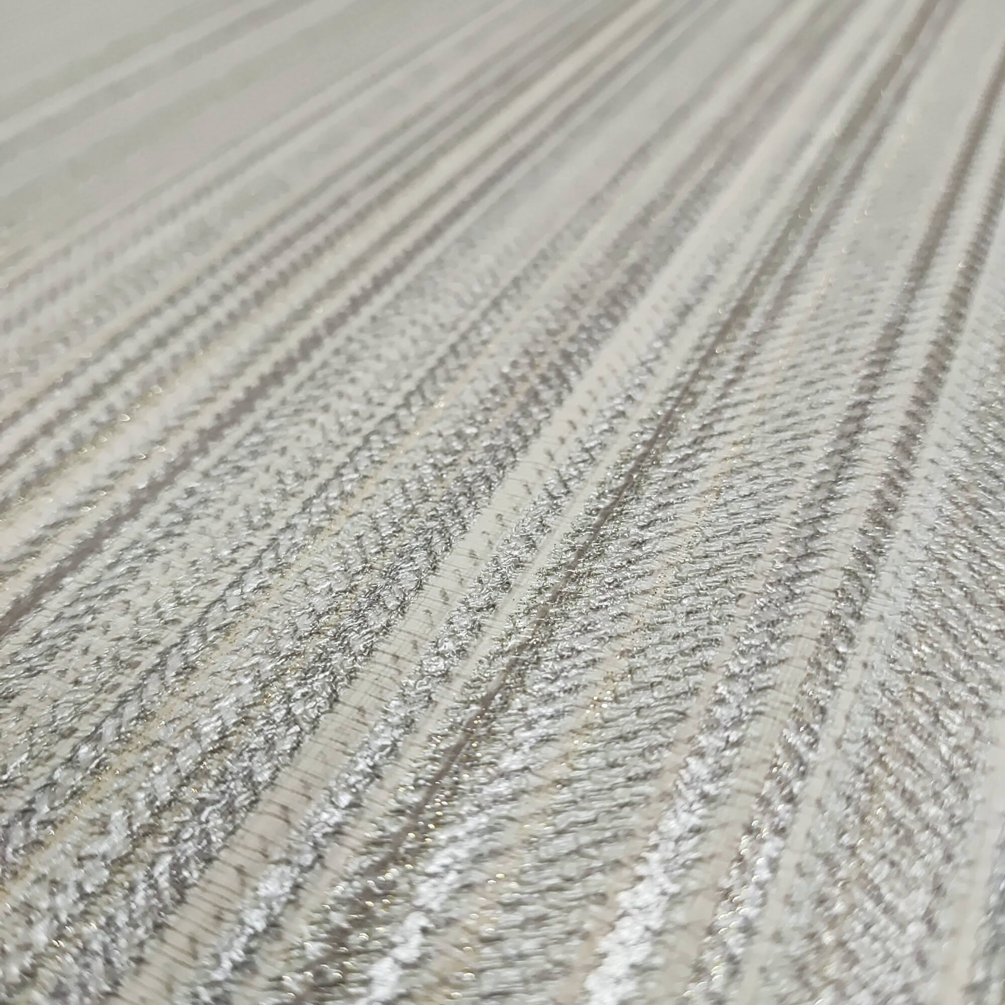 Designs Direct Glint Stria Stripe Wallpaper